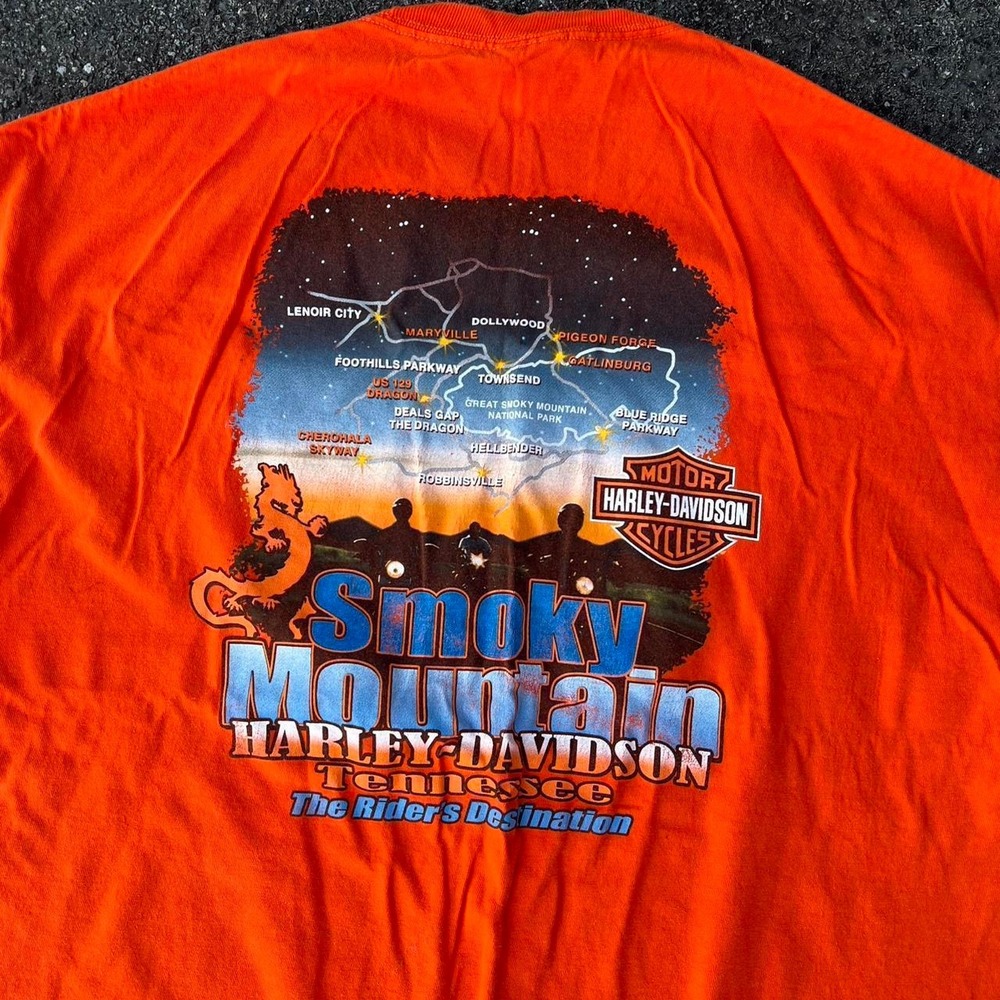 1990s Harley Davidson Graphic AOP shirt size XL